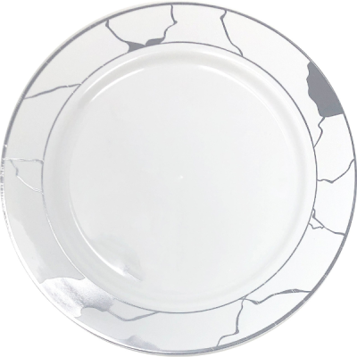 Marble Collection 10″ Plastic Dinner Plates