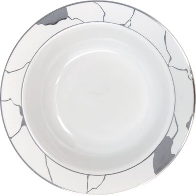 Marble Collection 12oz Plastic Soup Bowls