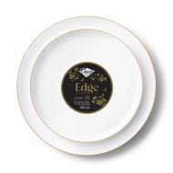 Edge Collection 10.6″ and 8.5″ Plastic Dinner and Buffet Plates Value Set