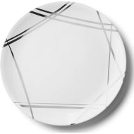 Twist Collection Large Round Plastic Serving Tray