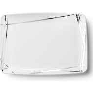 Twist Collection Small Rectangle Plastic Serving Tray