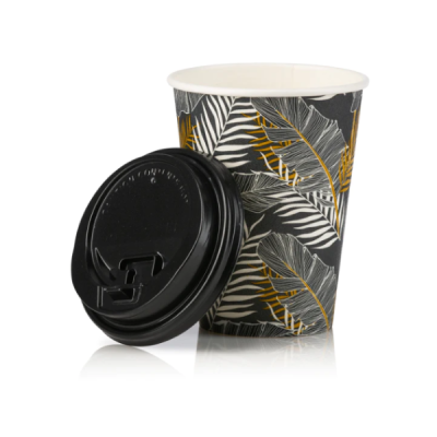 10oz Insulated Paper Cups with Lids