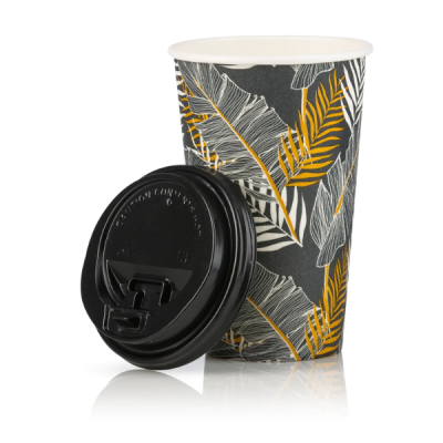 16oz Insulated Paper Cups with Lids