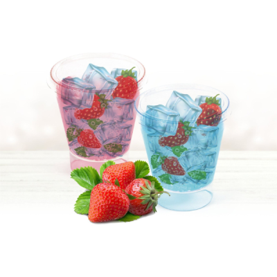 7oz Plastic Horn Cups with Cover