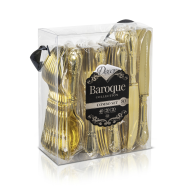 Baroque Collection Plastic Cutlery Combo Set