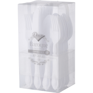 Baroque Collection Plastic Cutlery Set – 10 Servings