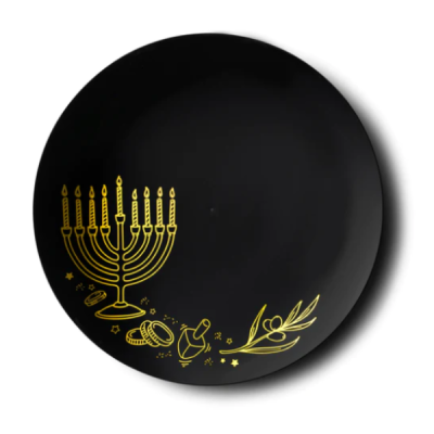 Chanukah Collection 10.25″ Plastic Dinner Plates