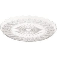 Clear Round Crystal 11.8″ Plastic Serving Tray