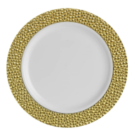 Hammered Collection 10.25″ Plastic Dinner Plates