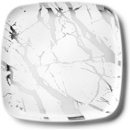 Marble Collection Large Square Plastic Serving Tray