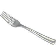 Polished Silver Collection Plastic Forks