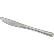 Polished Silver Collection Plastic Knives