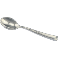 Polished Silver Collection Plastic Tea Spoon